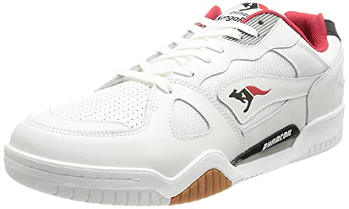 KangaROOS Unisex Ultralite OG NP Sneakers, White/red, 41 EU von KangaROOS