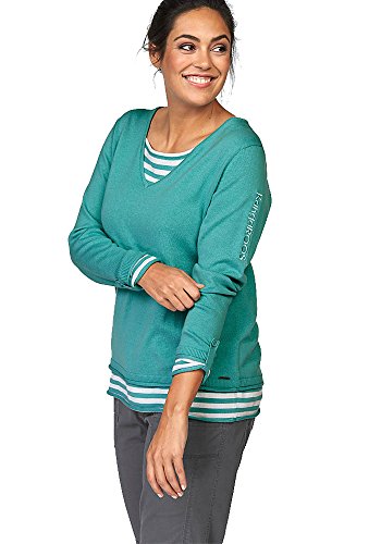 Kangaroos Damen Feinstrick Pullover 2in1 Optik (44/46, Mint) von KangaROOS