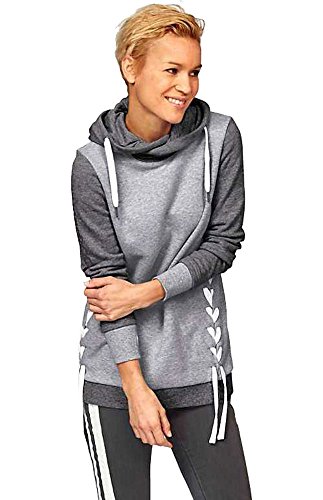 Kangaroos Damen Sweatshirt mit Kapuze Hoodie (Grau, 36/38) von KangaROOS