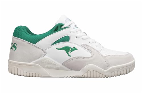 ROOS red Unisex 3 Pointer 2.0 Sneaker, White/Green, 45 EU von KangaROOS