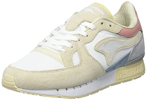 Roos Red Unisex Coil R1 OG POP Sneaker, Off White/Peach, 37 EU von KangaROOS