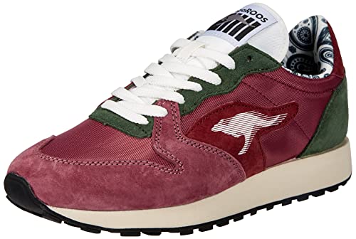 Roos Red Unisex Rally-Bandana Sneaker, Berry/dk Green, 44 EU von KangaROOS