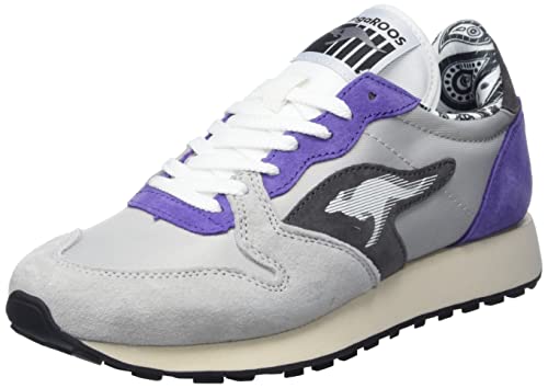 Roos Red Unisex Rally-Bandana Sneaker, Vapor Grey/Lavender, 41 EU von KangaROOS