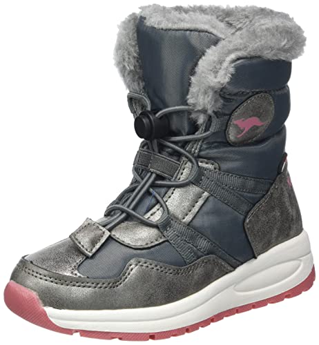 KangaROOS Mädchen K-pe Ski Rtx Stiefel, Steel Grey Dusty Rose, 33 EU von KangaROOS