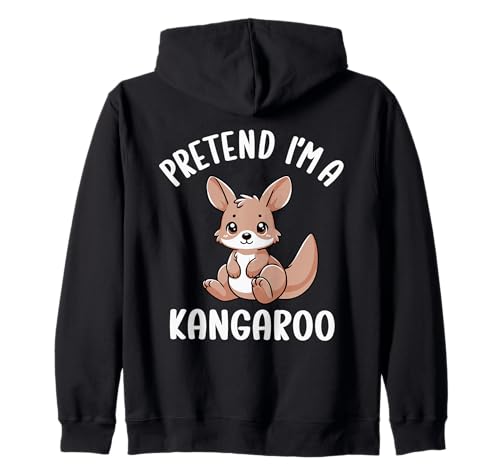 Pretend I'm A Kangaroo Kinder Lustiges Känguru-Halloween-Kostüm Kapuzenjacke Pretend I'm A Kangaroo Kinder Lustiges Känguru-Halloween-Kostüm Kapuzenjacke von Kangaroo Costume Boys Girls Kid Lazy Halloween