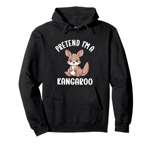 Pretend I'm A Kangaroo Kinder Lustiges Känguru-Halloween-Kostüm Pullover Hoodie Pretend I'm A Kangaroo Kinder Lustiges Känguru-Halloween-Kostüm Pullover Hoodie von Kangaroo Costume Boys Girls Kid Lazy Halloween