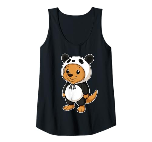 Damen Kawaii Kangaroo In Panda Kostüm für Mädchen Kinder Känguru Tank Top Damen Kawaii Kangaroo In Panda Kostüm für Mädchen Kinder Känguru Tank Top von Kangaroo In Panda Costume Kawaii Design