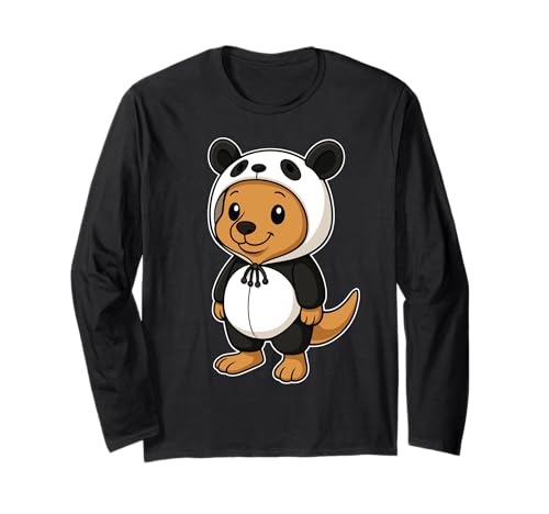 Kawaii Kangaroo In Panda Kostüm für Mädchen Kinder Känguru Langarmshirt Kawaii Kangaroo In Panda Kostüm für Mädchen Kinder Känguru Langarmshirt von Kangaroo In Panda Costume Kawaii Design