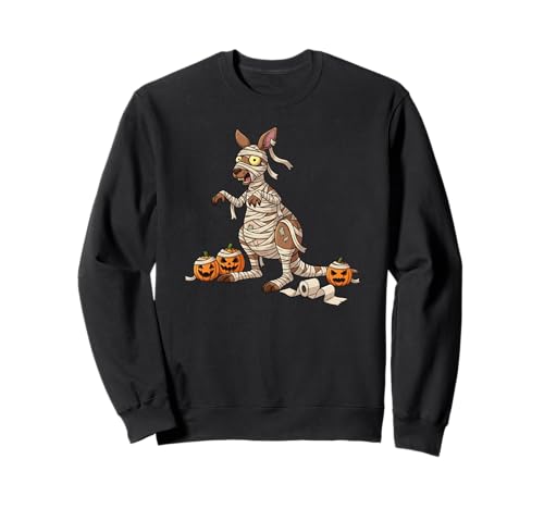 Lustiges Känguru-Mumien-Kürbis, Halloween, Kinder, Herren und Damen Sweatshirt von Kangaroo Lover Cute Halloween Outfits for Boy Girl
