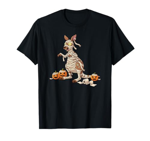 Lustiges Känguru-Mumien-Kürbis, Halloween, Kinder, Herren und Damen T-Shirt von Kangaroo Lover Cute Halloween Outfits for Boy Girl