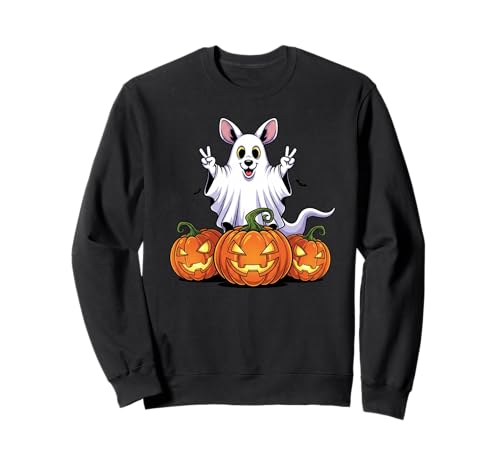 Lustiger Känguru-Geist Kürbis Boo Halloween Kinder Herren Damen Sweatshirt Lustiger Känguru-Geist Kürbis Boo Halloween Kinder Herren Damen Sweatshirt von Kangaroo Lovers Halloween Ghost Pumpkin Outfits