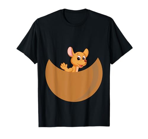 Känguru Kostüm Baby Känguru im Beutel Mädchen T-Shirt von Kangaroo halloween simple costume for kids