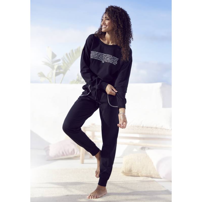 KANGAROOS Damen Pyjama schwarz Gr.44/46 von Kangaroos