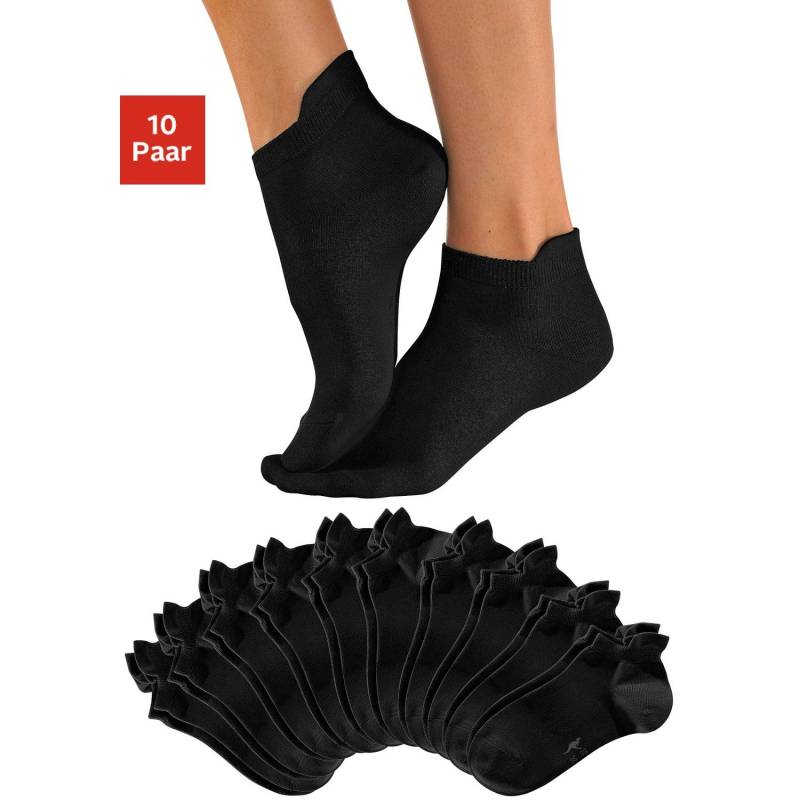 KANGAROOS Sneakersocken Damen schwarz Gr.39-42 von Kangaroos