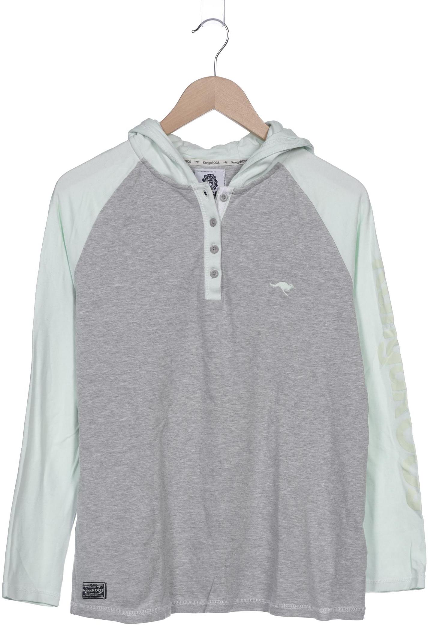 KangaROOS Damen Kapuzenpullover, grau, Gr. 44 von Kangaroos