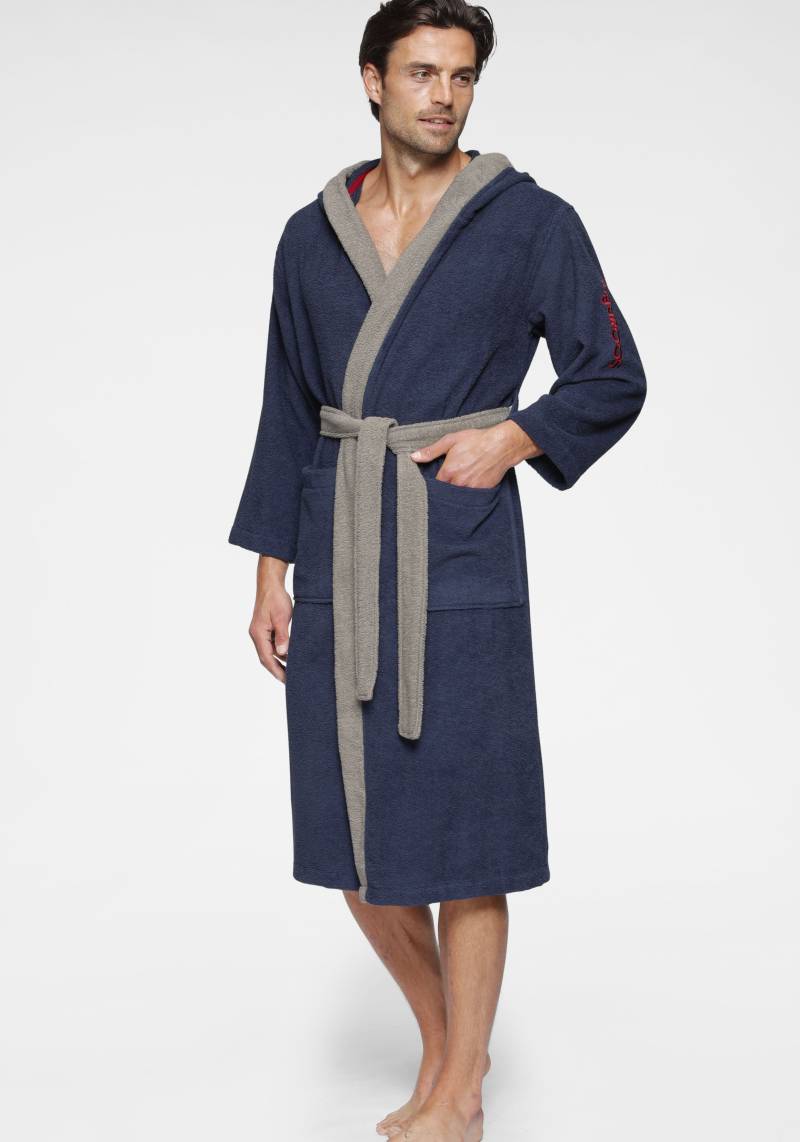 KangaROOS Unisex-Bademantel "Henry, ideal für Sauna & Spa, Hotelbademantel, Morgenmantel" 1 Stk. tlg., Bademäntel für Damen & Herren, Logostickerei, S-3XL von Kangaroos