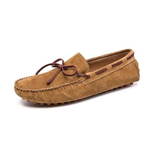 Kanggrei Herren Mokassins Casual Mokassins Herren Nubuk Leder Schlupfschuhe Herren Bequeme und leichte Bootsschuhe, Light Brown, 42 EU Kanggrei Herren Mokassins Casual Mokassins Herren Nubuk Leder Schlupfschuhe Herren Bequeme und leichte Bootsschuhe, Light Brown, 42 EU von Kanggrei