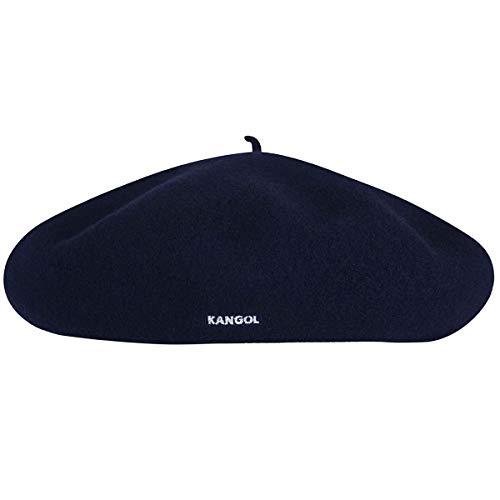 Kangol Anglobasque Baskenmütze Baske Wollbaske Herrenbaske Damenbaske Winterbaske Damen/Herren - mit Futter Winter Frühling-Sommer Herbst-Winter - L (58-59 cm) blau von Kangol