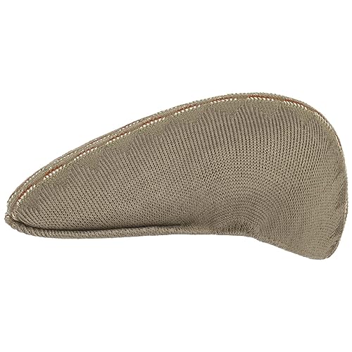 Kangol Argyle Stripe 504 Flatcap Schirmmütze Schiebermütze Sommercap (M (56-57 cm) - Khaki) von Kangol