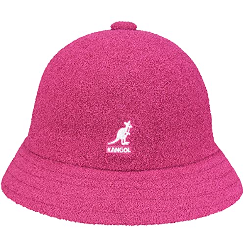 Kangol Bermuda Casual Stoffhut Sommerhut Glockenhut Damen/Herren - Strandhut Unisex Reisehut Frühling-Sommer Sommer - M (56-57 cm) Fuchsia von Kangol