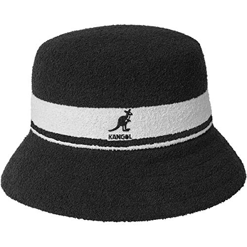 Kangol Bermuda Fischerhut Stripe - Schwarz - M von Kangol