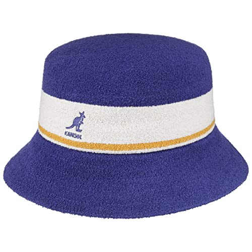 Kangol Bermuda Stripe Bucket Hut Stoffhut Fischerhut Anglerhut Clubhut Musikerhut (XL (60-61 cm) - lila) von Kangol