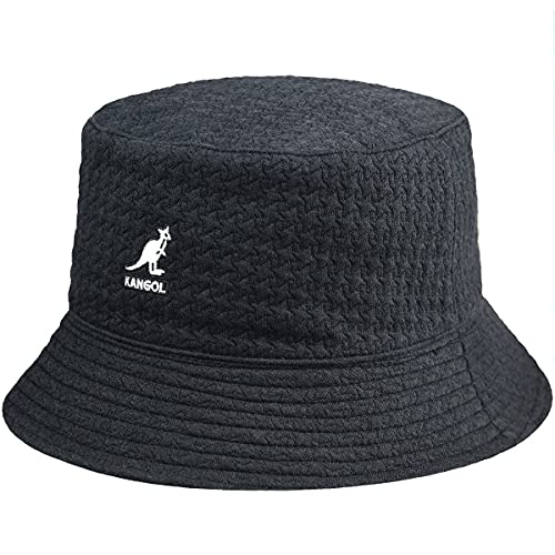 Kangol Embossed Bucket Wendehut Fischerhut Stoffhut (S (54-55 cm) - schwarz) von Kangol