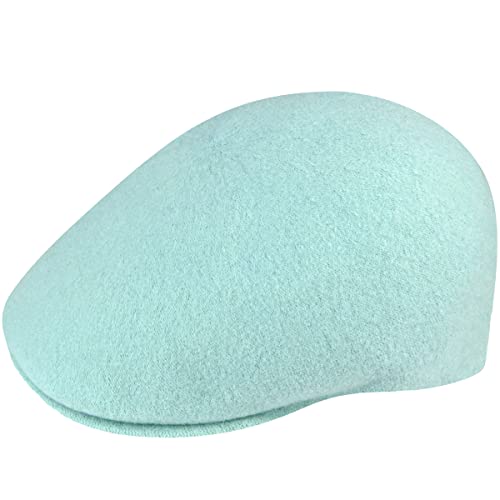 Kangol Seamless Wool Gatsby 507 Flatcap Schiebermütze Schnabelmütze Gatsbymütze Wollcap Schirmmütze Damen/Herren - mit Schirm, Schirm Winter Herbst-Winter - L (58-59 cm) Mint von Kangol