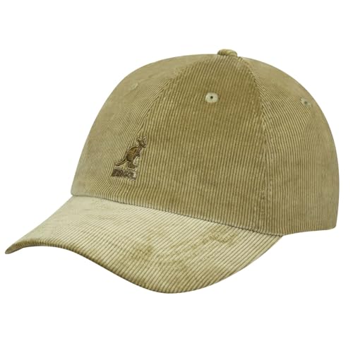 Kangol Classic Corduroy Baseballcap Basecap Cordcap Kordkappe Cap Mütze Baumwollcap Kordmütze Damen/Herren - Metallschnalle, mit Schirm Winter Frühling-Sommer Herbst-Winter - One Size beige von Kangol