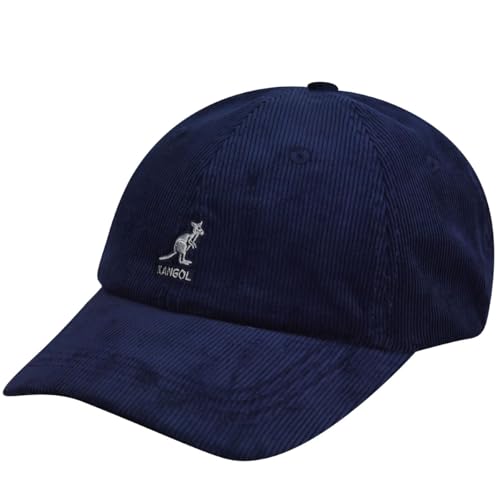 Kangol Classic Corduroy Baseballcap Basecap Cordcap Kordkappe Cap Mütze Baumwollcap Kordmütze Damen/Herren - Metallschnalle, mit Schirm Winter Frühling-Sommer Herbst-Winter - One Size dunkelblau von Kangol