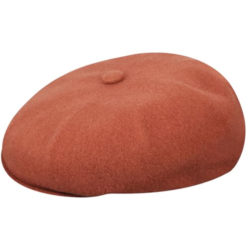 Kangol Classic Wool Hawker Flatcap Schirmmütze Schiebermütze Ballonmütze (M (56-57 cm) - orange) von Kangol