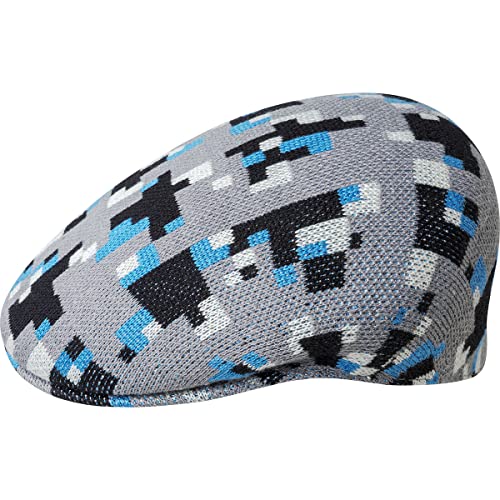 Kangol Colour Pixel Flatcap Schirmmütze Schiebermütze Damen/Herren - mit Schirm Herbst Sommer Frühjahr Winter Frühling-Sommer Herbst-Winter - L (58-59 cm) grau von Kangol