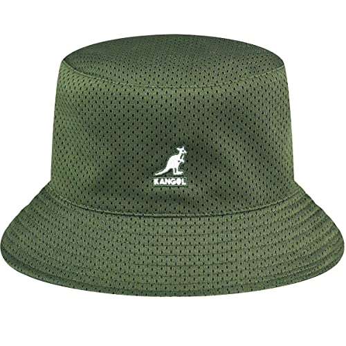 Kangol Coordinates Bucket Wendehut Fischerhut Anglerhut Sommerhut Sonnenhut Stoffhut Damen/Herren - mit Futter Sommer Frühling-Sommer - L (58-59 cm) Oliv von Kangol