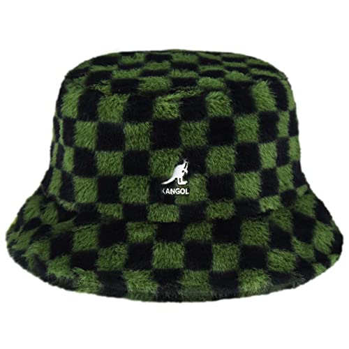 Kangol - Fischerhüte Packable Faux Fur Bucket - Size L - Olive von Kangol