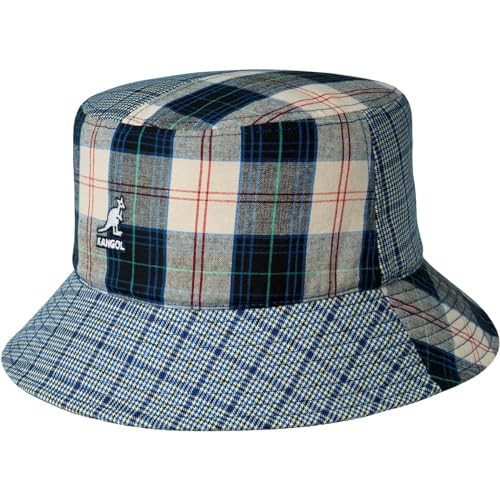 Kangol - Fischerhüte Plaid Mashup Bucket - Size L - bleu-beige von Kangol