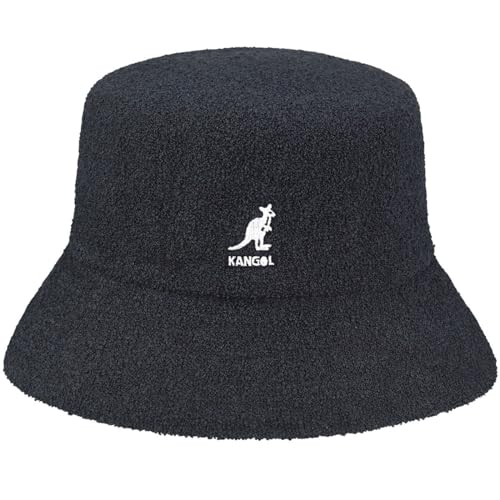 Kangol Frottee Bermuda Bucket Stoffhut Sommerhut Strandhut Sonnenhut Fischerhut (XL (60-61 cm) - dunkelgrau) von Kangol