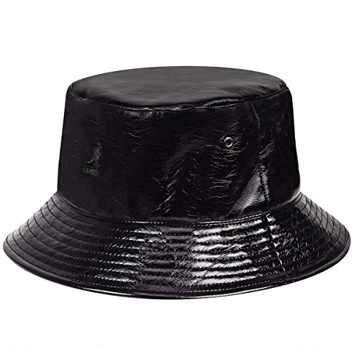 Kangol Future Bucket Stoffhut mit Ohrenklappen Fischerhut Anglerhut Baumwollhut Damen/Herren - Futter, Futter Winter Herbst-Winter - L (58-59 cm) schwarz von Kangol