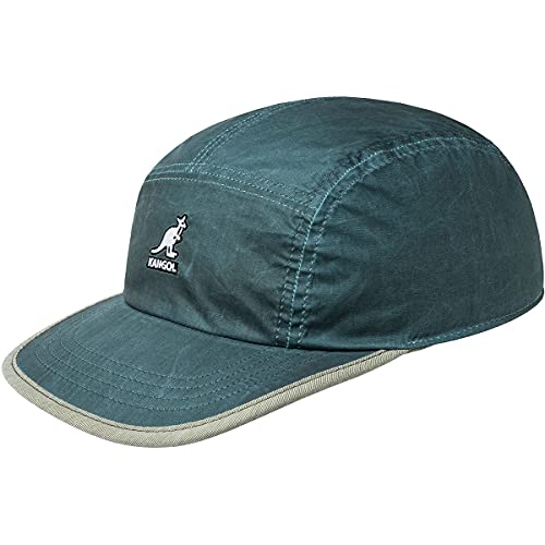 Kangol Heat React Rev 5 Panel Cap Basecap Baseballcap Curved Brim (One Size - blau) von Kangol