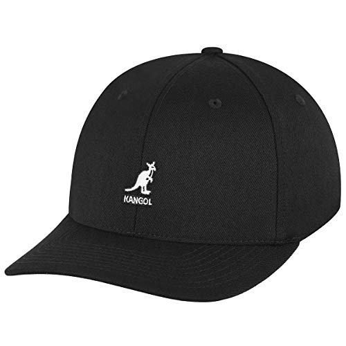Kangol Wool Flexfit Cap Baseballcap Basecap Fullcap Wollcap Fitted (XXL (62-63 cm) - schwarz) von Kangol