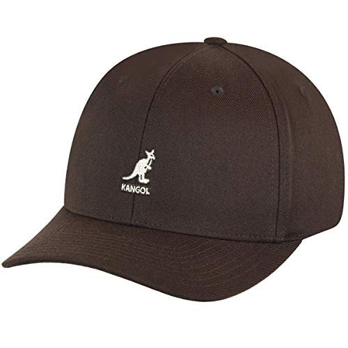 Kangol Herren Baseball Cap Wool Flexfit Baseball, Gr. Small (Herstellergröße:Small/Medium), Braun von Kangol