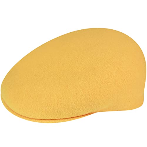 Kangol Herren Damen Mütze Schirmmütze Flatcap Original 504 | Schlägermütze mit Kultstatus 0258BC Herrencap (XL (60-61 cm) - gelb) von Kangol