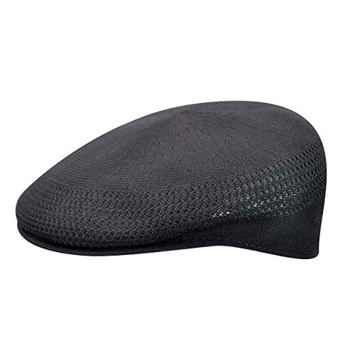 Kangol Herren Tropic 504 Ventair Baskenmütze, schwarz/Gold, XXL von Kangol