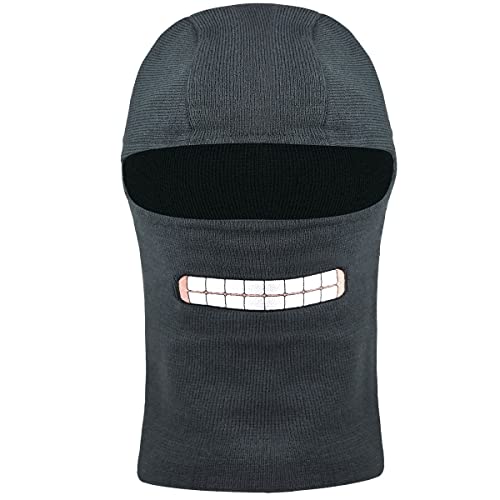 Kangol Okay Folding Balaclava Schlupfmütze Schalhaube Sturmhaube Strickmütze Damen/Herren - Winter Herbst-Winter - One Size dunkelgrau von Kangol