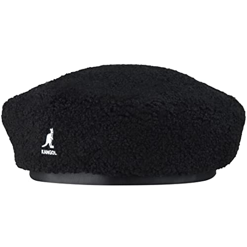 Kangol Plush Reverse Beret Wendemütze Baske Baskenmütze (S/M (54-57 cm) - schwarz) von Kangol