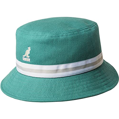 Kangol Stripe LAHINCH Bucket Hat, TG302 - TURF GREEN, 54 von Kangol