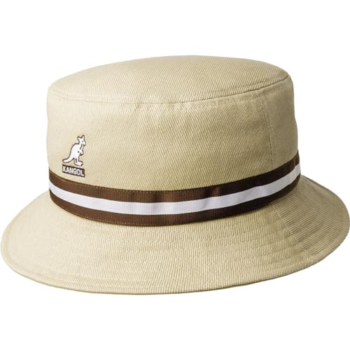 Kangol Damen Streifen Lahinch Baskenmütze, Hafer, X-Large von Kangol