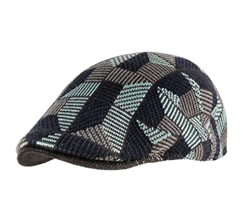 Kangol Tiled 507 Flatcap Schirmmütze Schiebermütze (M (56-57 cm) - türkis) von Kangol