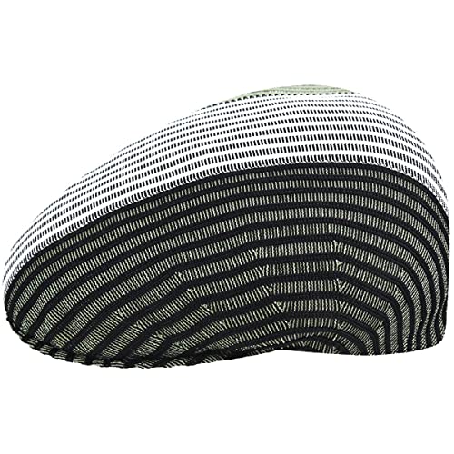 Kangol Tri Tone Rib 504 Flatcap Schirmmütze Schiebermütze (L (58-59 cm) - Oliv) von Kangol