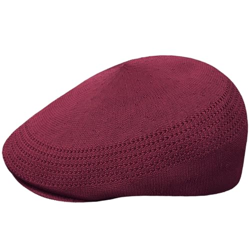 Kangol Tropic 507 Ventair Flatcap Schirmmütze Schiebermütze Sommercap (M (56-57 cm) - Bordeaux) von Kangol