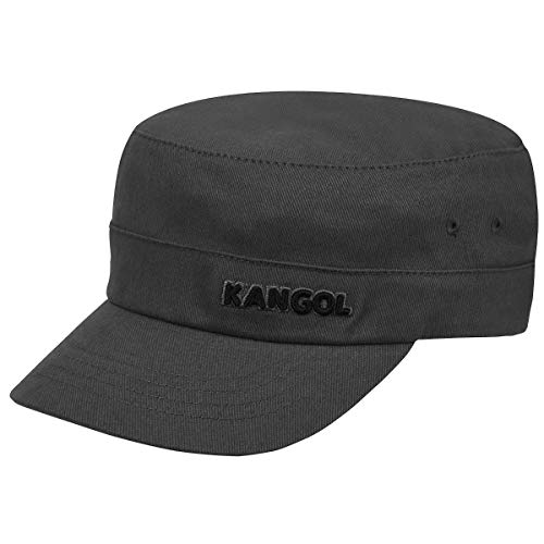 Kangol Flexfit Urban Army Cap Fullcap Armycap Military Damencap Herrencap Damen/Herren - mit Schirm, Hinten geschlossen, Schirm Sommer Frühling-Sommer Herbst-Winter - L/XL (58-61 cm) grau von Kangol